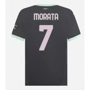 AC Milan Alvaro Morata #7 Rezervni Dres 2024-25 Kratak Rukavima